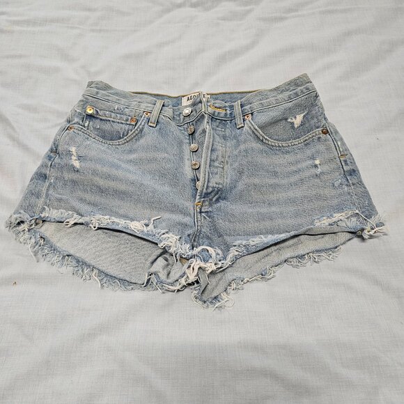 AGOLDE Parker Vintage Cutoff Shorts Women Size 26 Swapmeet - Picture 3 of 15